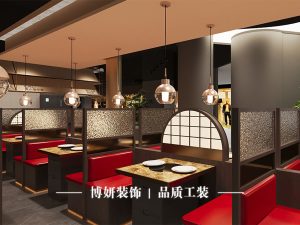 杭州火锅店装修,商业空间装修,博妍装饰,火锅店拍照点,餐饮空间设计