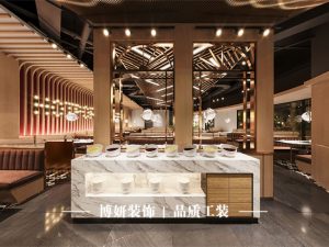 杭州火锅店装修,商业空间装修,餐饮空间设计,工装装修