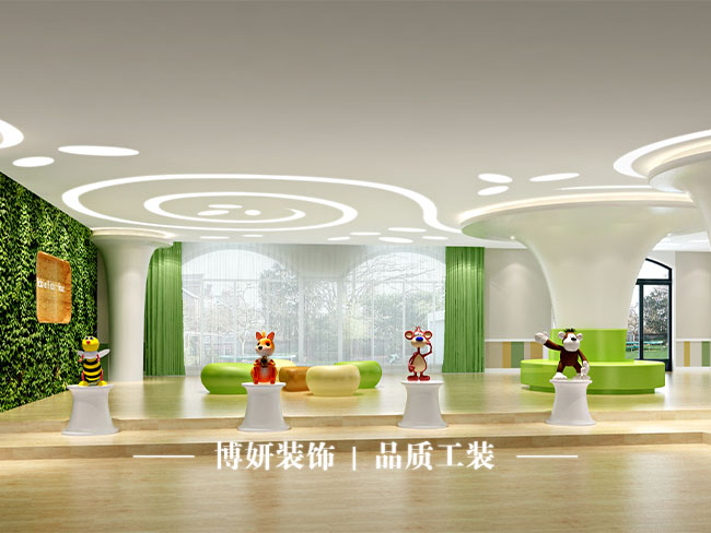 杭州幼儿园装修,环保材料,色彩心理学,幼儿园施工