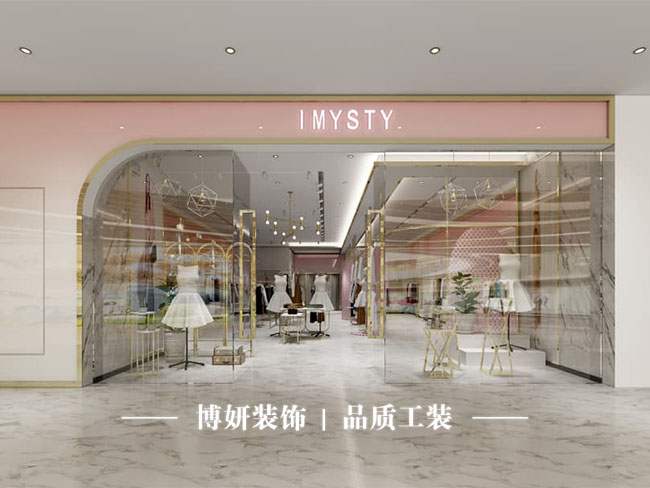 杭州服装店装修,灯光陈列,商品质感,商业空间装修
