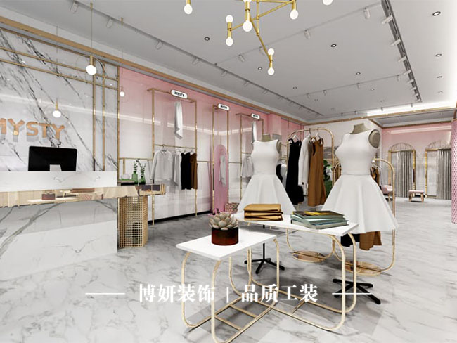 杭州服装店装修,灯光陈列,商品质感,商业空间装修