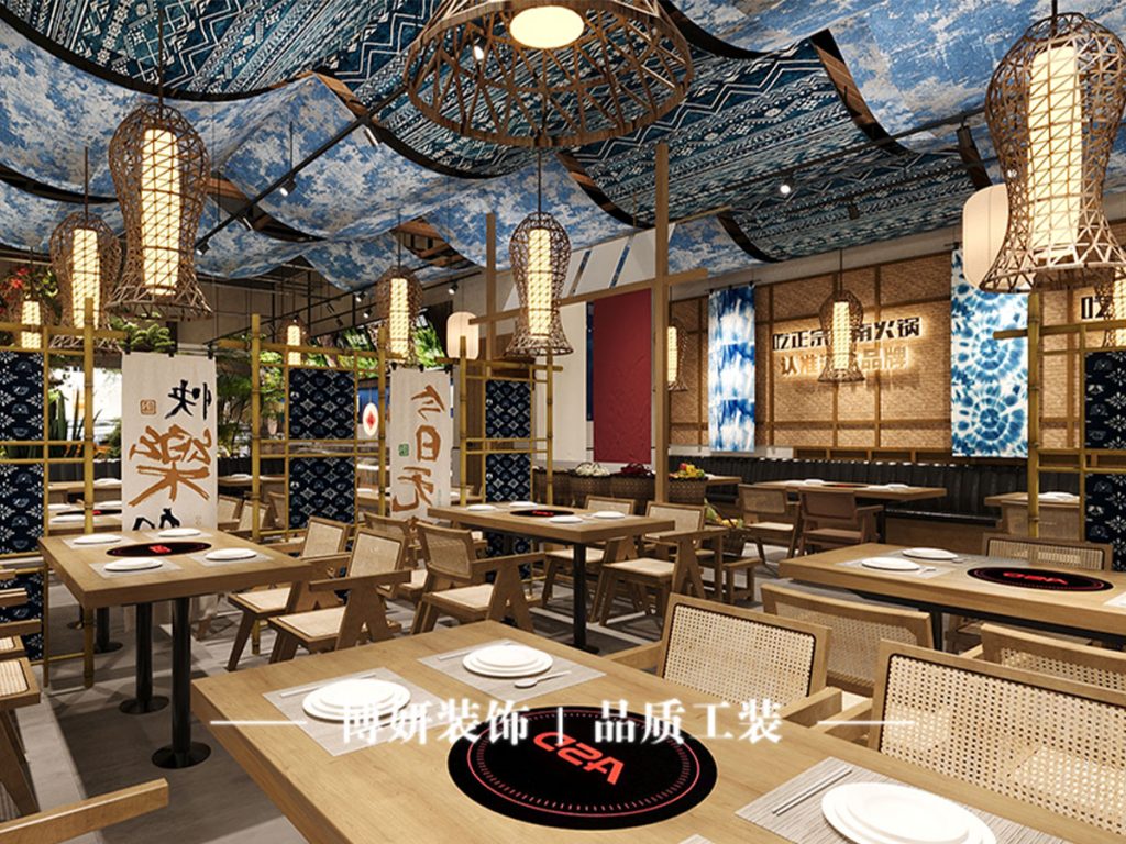 杭州火锅店装修,餐饮空间装修,火锅店烟火气,火锅店施工要点