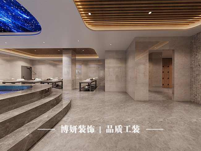 杭州足浴店装修,松弛感空间,足浴店设计,商业空间装修